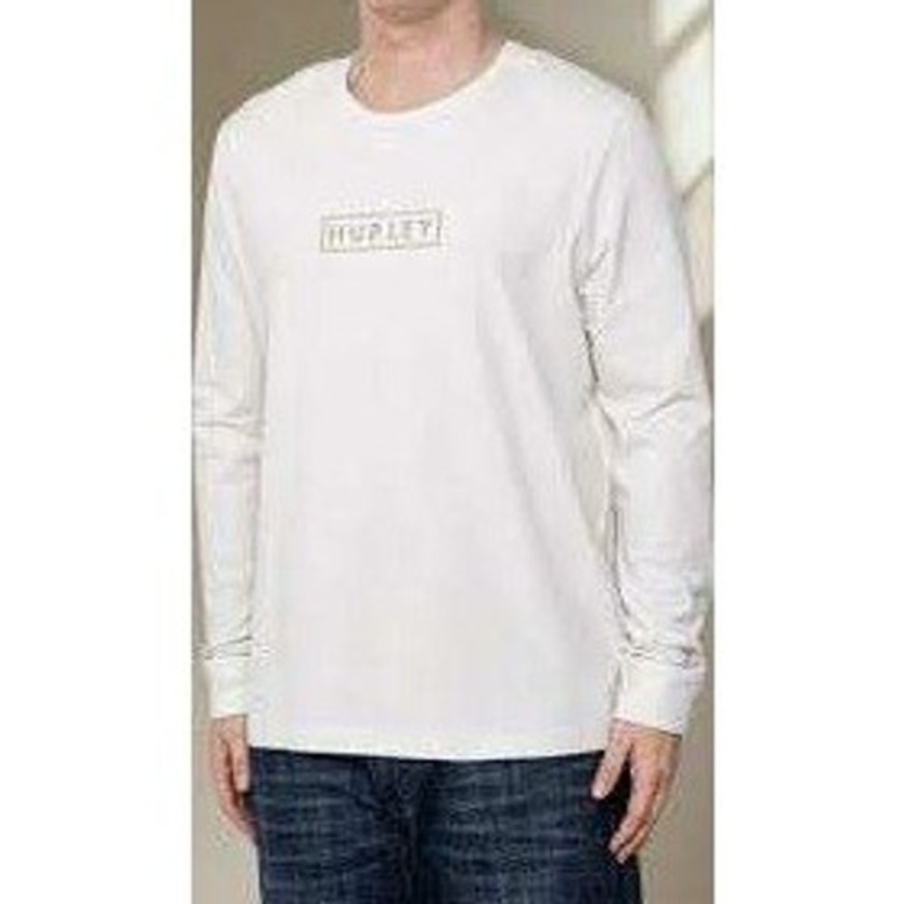 Hurley Mens White Long Sleeve‎ T-Shirt Size Medium